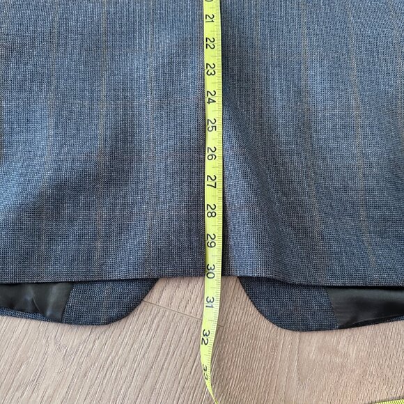 Men's Wool/Silk  Fine Suiting Blazer/Jacket sz 44S - Blue Slate - Picture 11 of 13